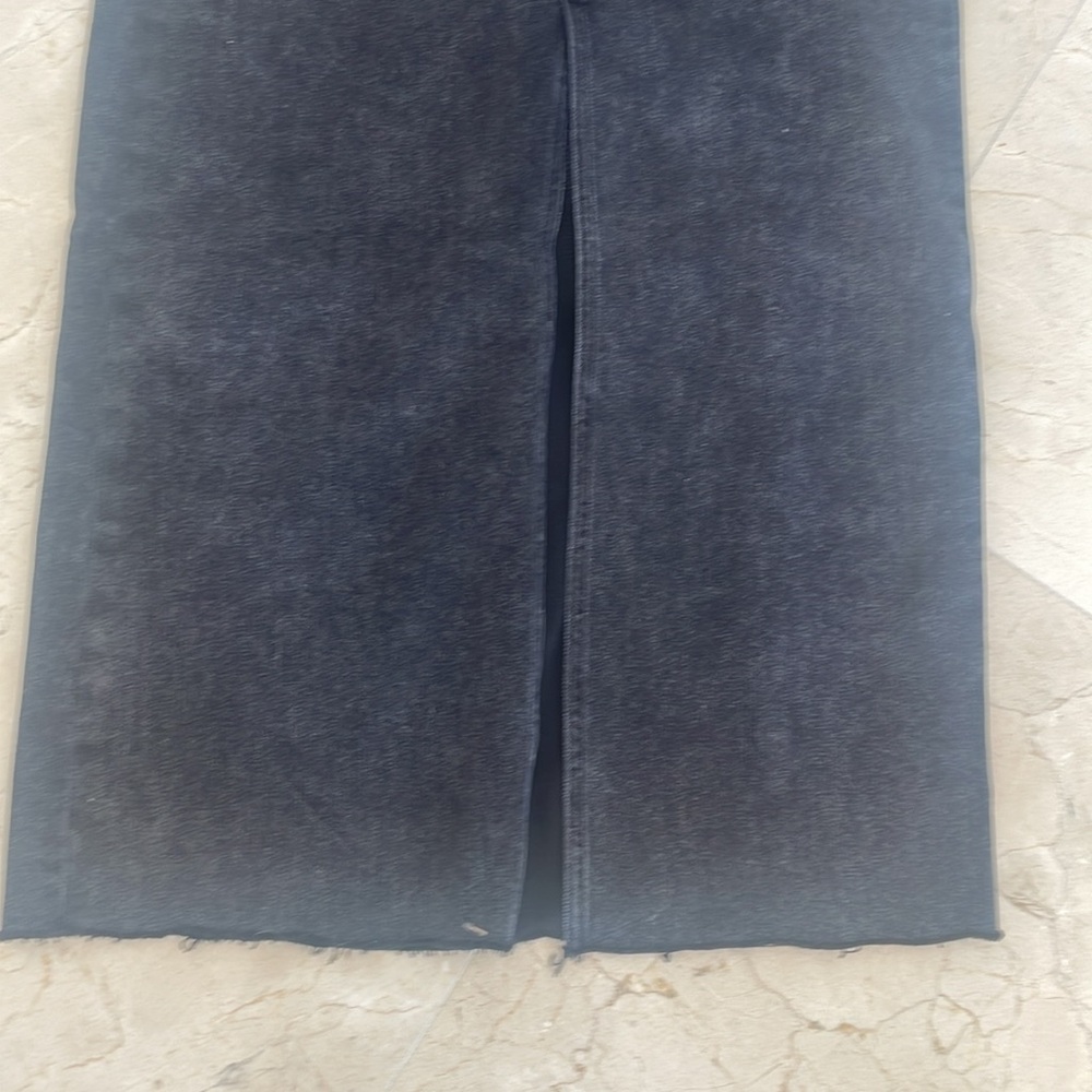 STEVE MADDEN BLACK DENIM MAXI DRESS - Picture 5 of 8